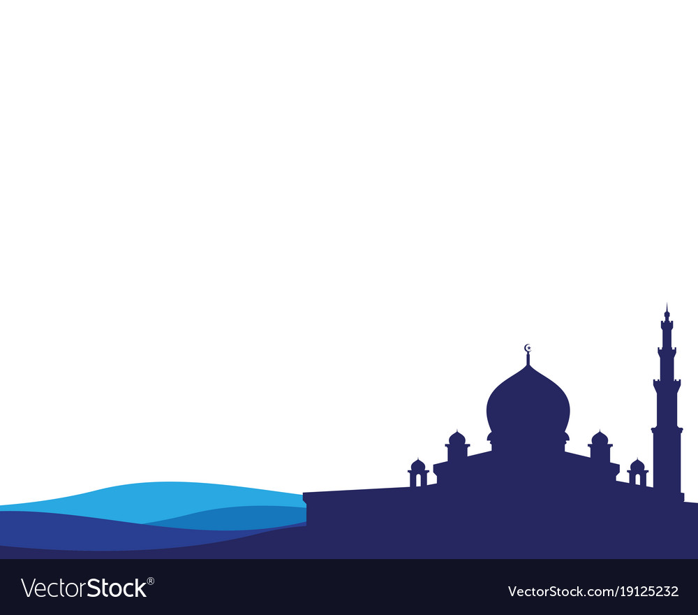 Detail Mosque Vector Design Nomer 6