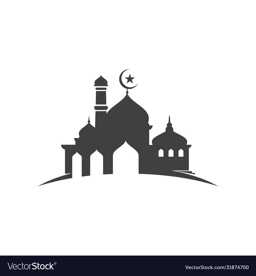 Detail Mosque Vector Design Nomer 9