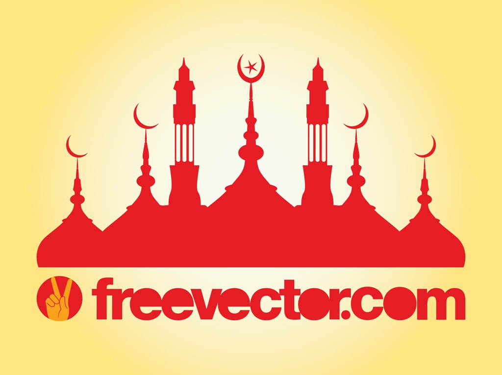 Detail Mosque Vector Free Nomer 53