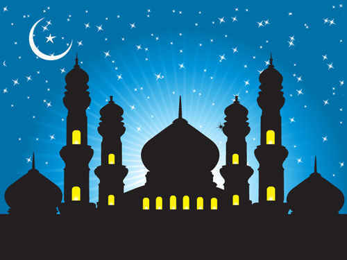 Detail Mosque Vector Free Download Nomer 32