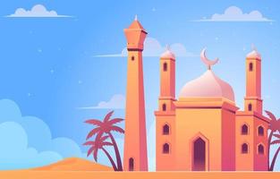 Detail Mosque Vector Free Download Nomer 44