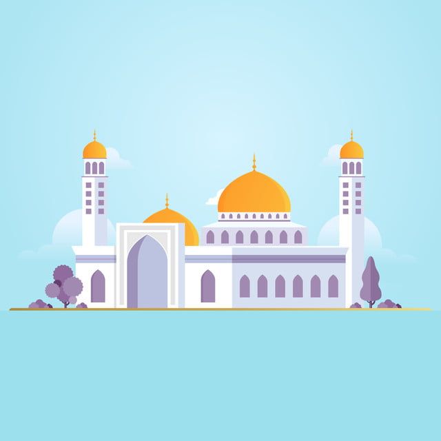 Detail Mosque Vector Free Download Nomer 46
