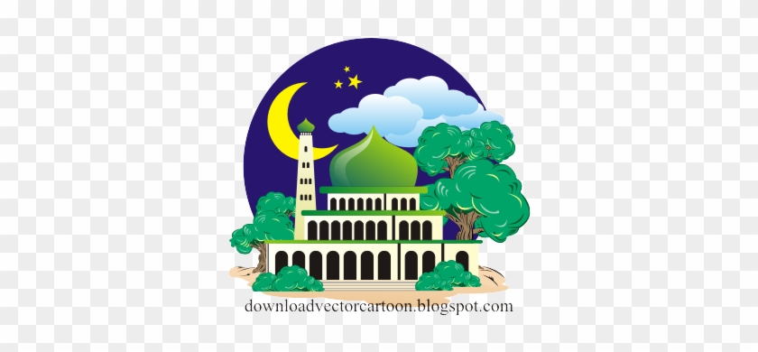 Detail Mosque Vector Free Download Nomer 49
