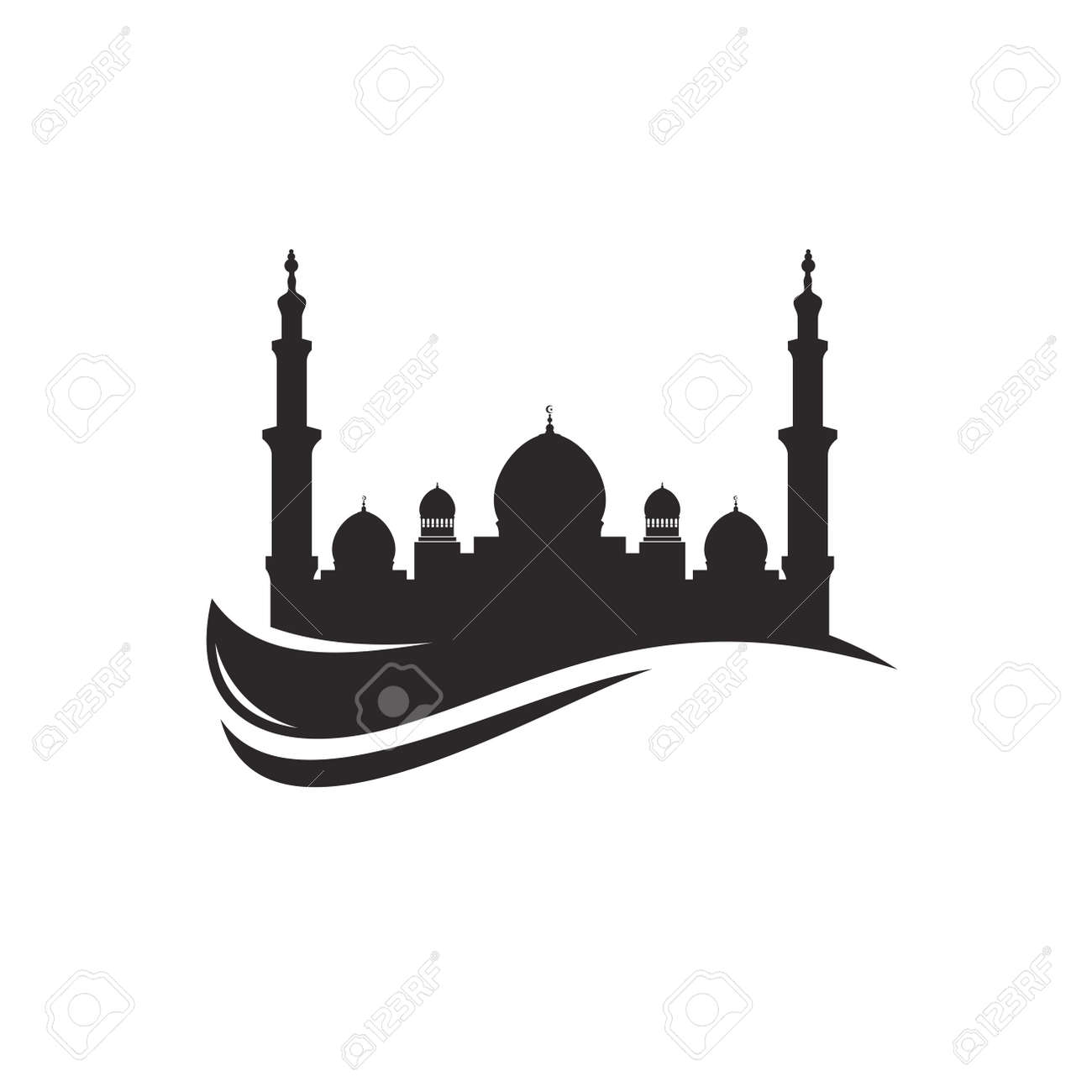 Detail Mosque Vector Free Download Nomer 55