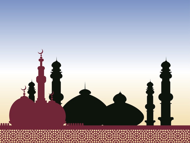 Detail Mosque Vector Free Download Nomer 8