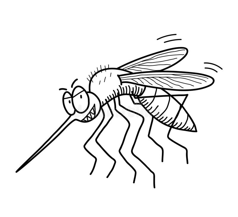 Detail Mosquito Clipart Black And White Nomer 10