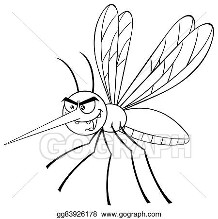 Detail Mosquito Clipart Black And White Nomer 39