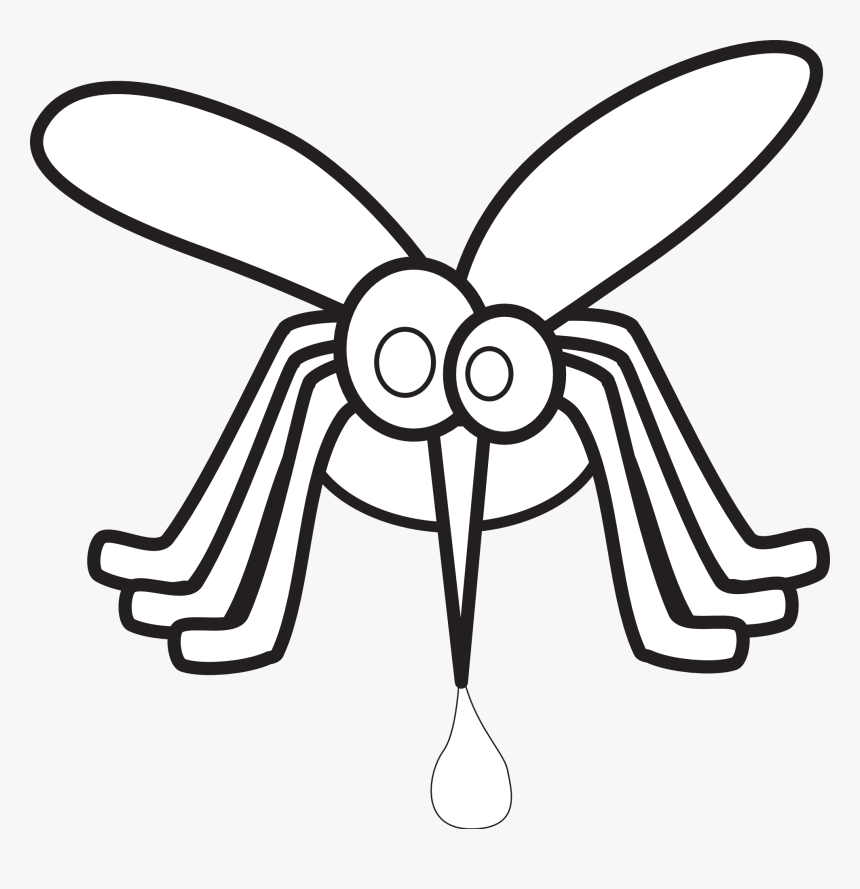 Detail Mosquito Clipart Black And White Nomer 6