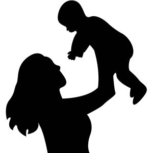 Mother And Child Silhouette - KibrisPDR