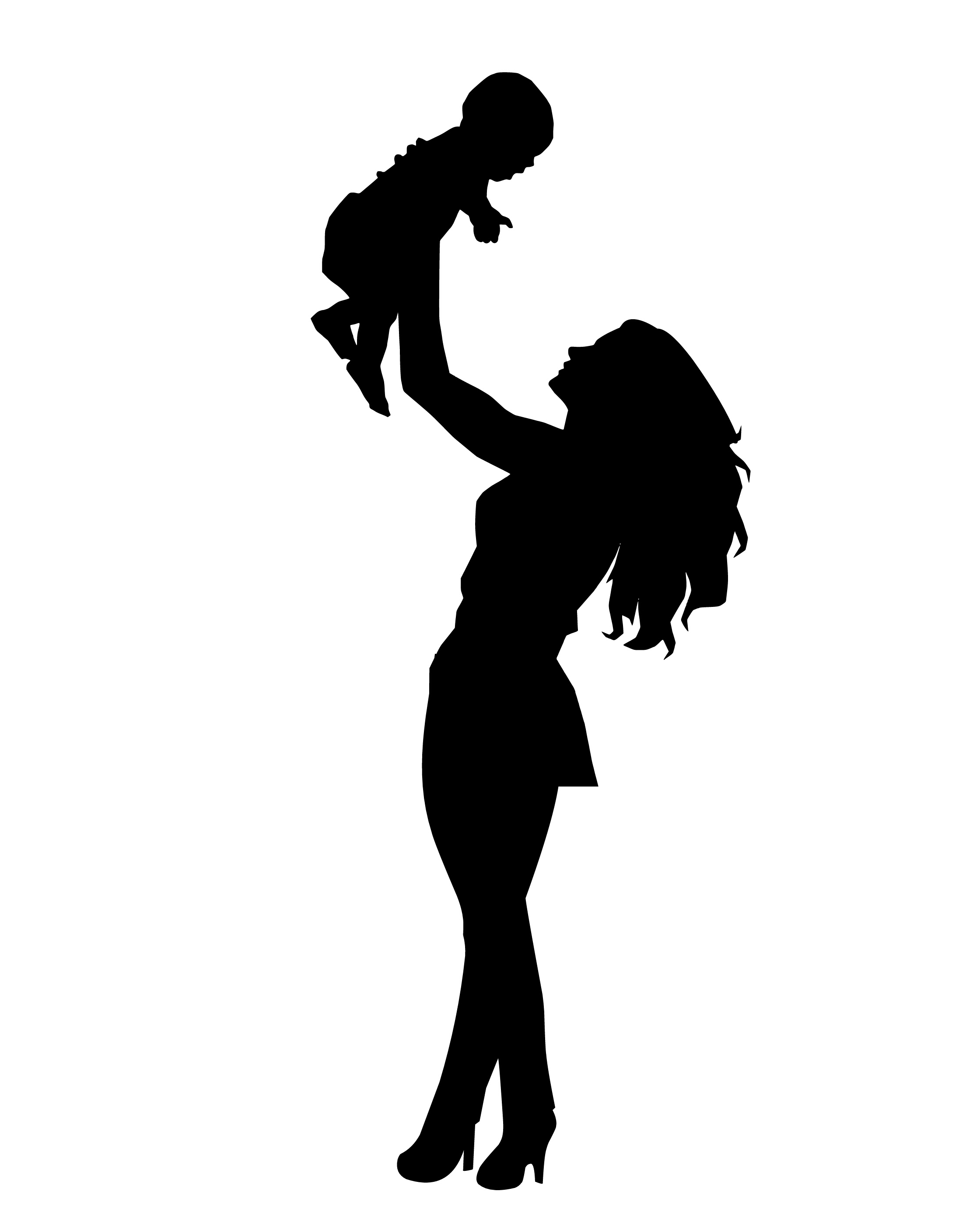 Detail Mother And Child Silhouette Nomer 12