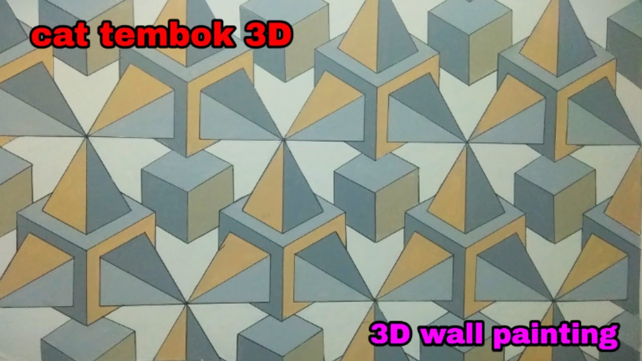 Detail Motif 3d Cat Tembok Nomer 54