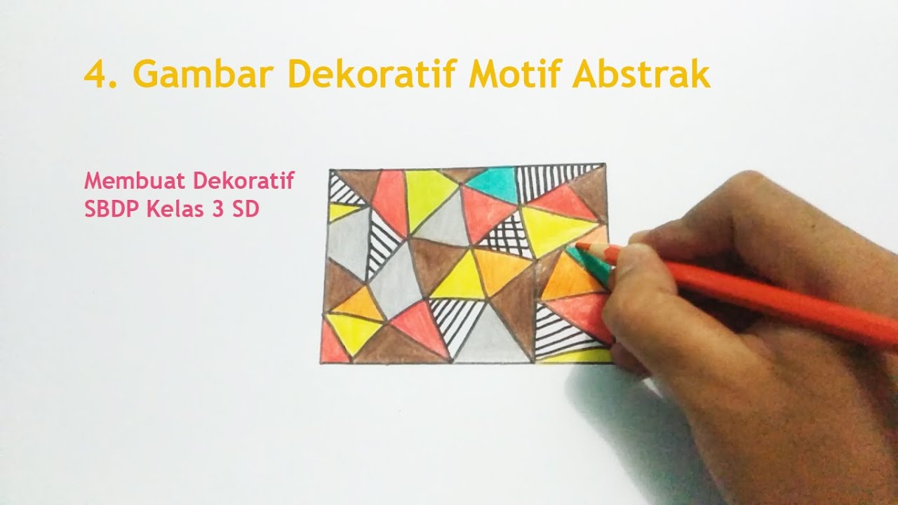 Detail Motif Abstrak Geometris Nomer 5