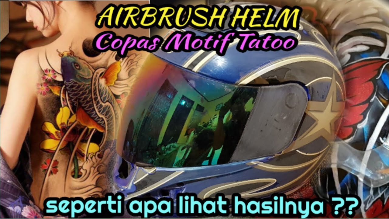 Detail Motif Airbrush Helm Nomer 48