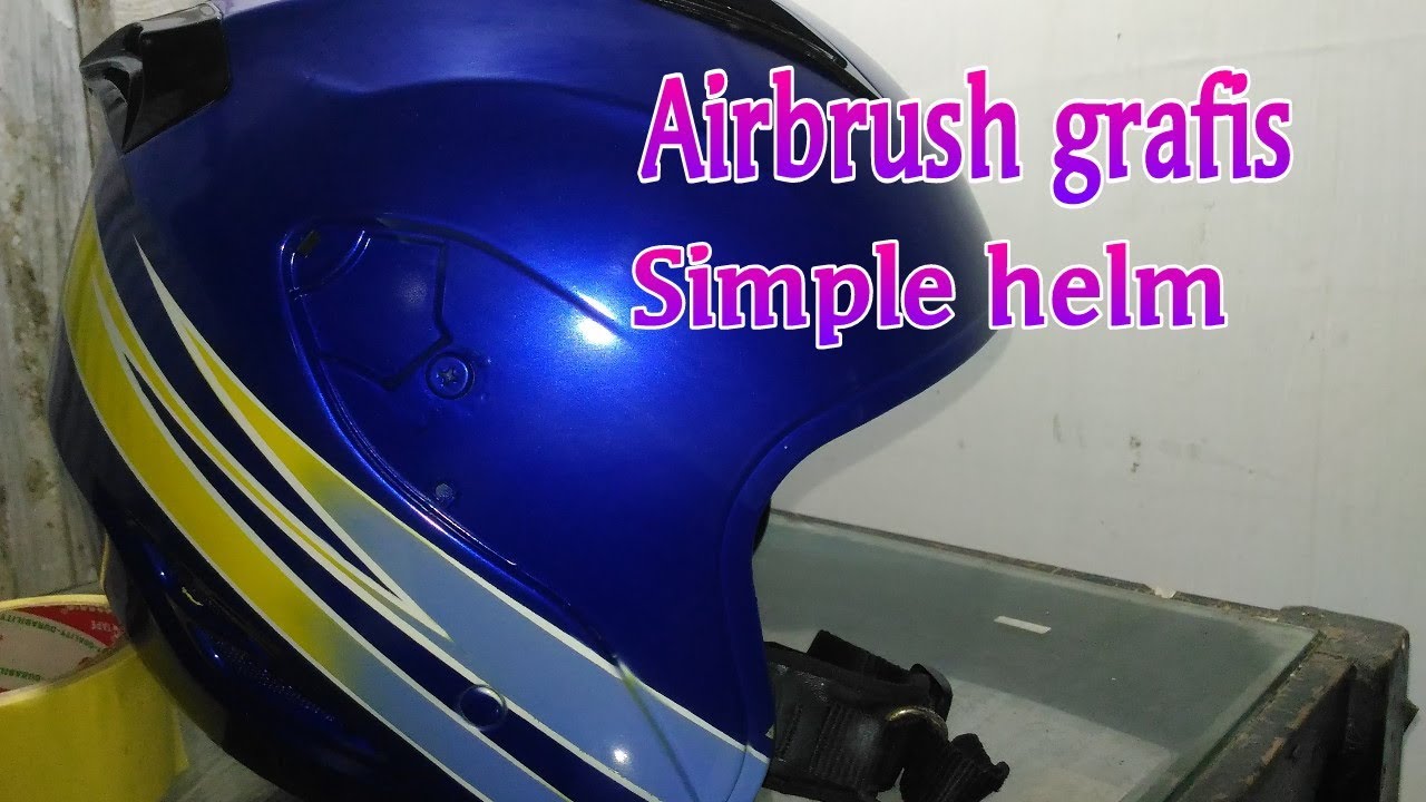 Detail Motif Airbrush Helm Simple Nomer 3