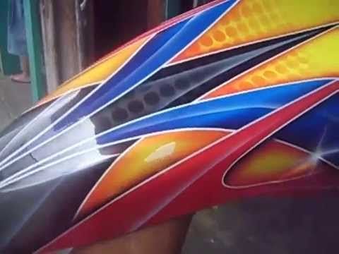 Download Motif Airbrush Motor Simple Nomer 13