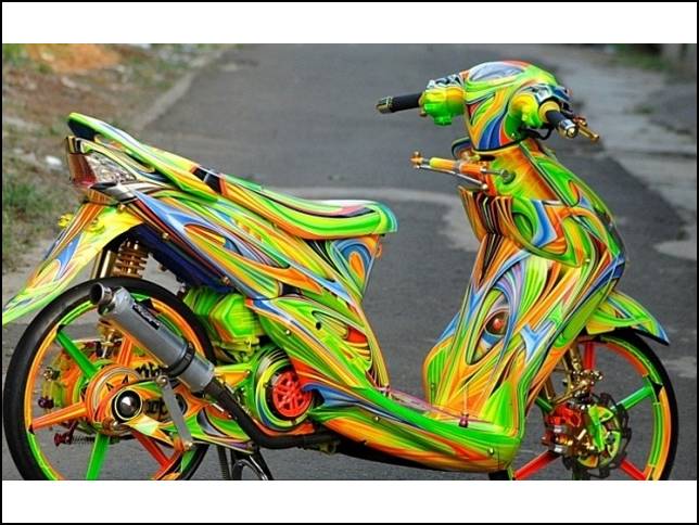 Detail Motif Airbrush Motor Simple Nomer 32