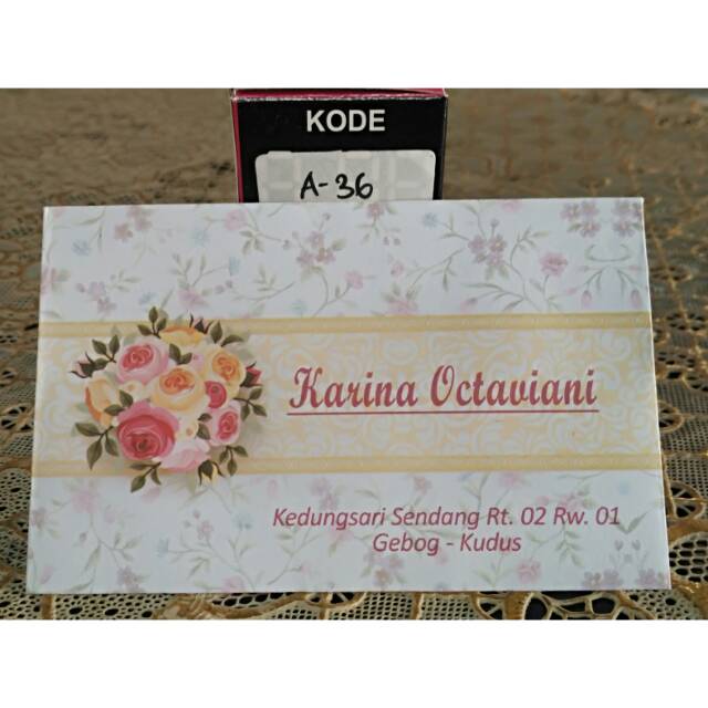Detail Motif Amplop Nomer 28