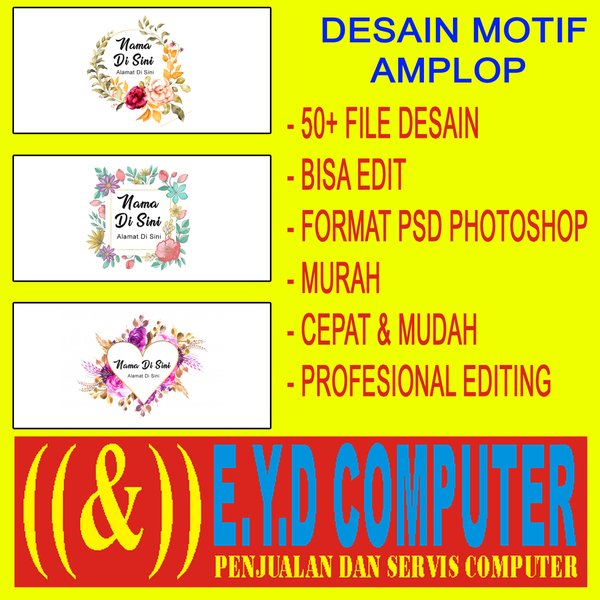 Detail Motif Amplop Nomer 57