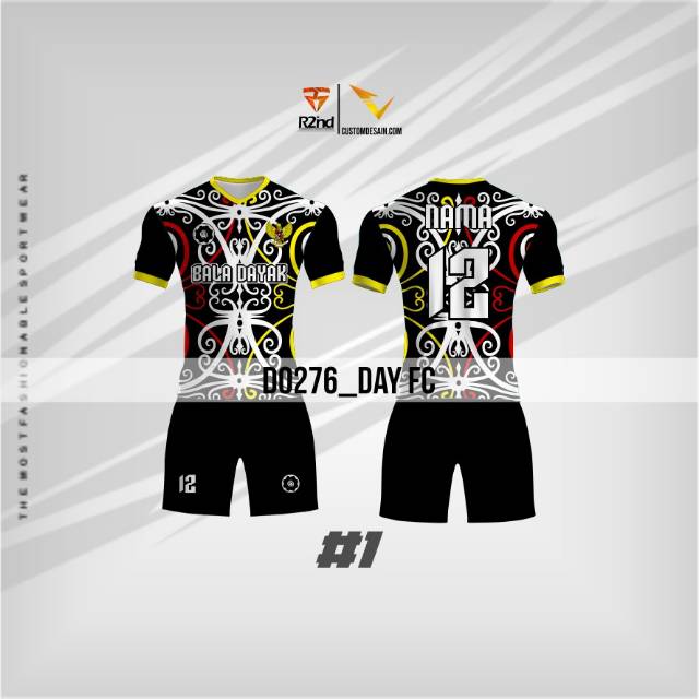 Detail Motif Baju Futsal Keren Nomer 7