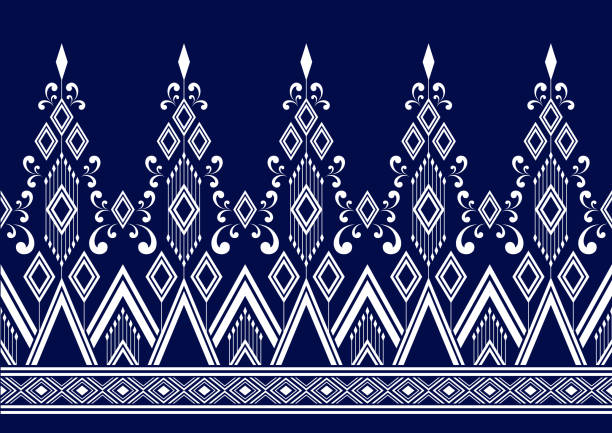 Detail Motif Batik Bali Vector Nomer 3