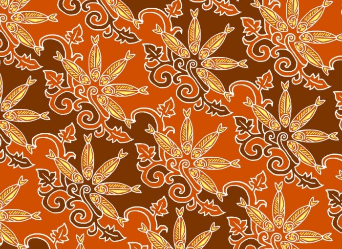 Detail Motif Batik Bertema Bunga Nomer 21