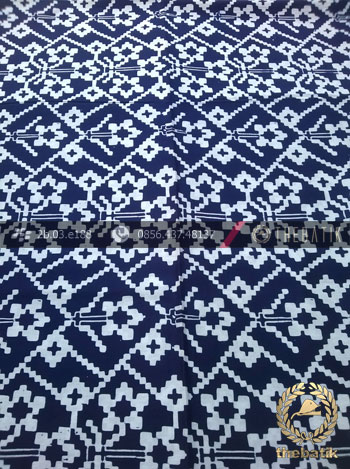 Detail Motif Batik Biru Dongker Nomer 12