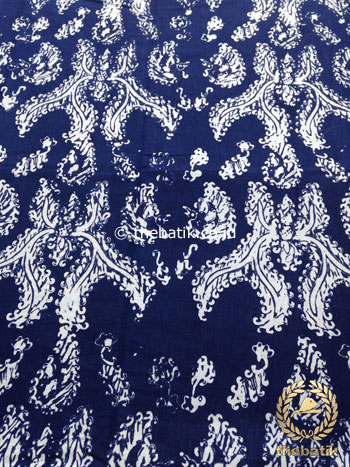 Detail Motif Batik Biru Dongker Nomer 8