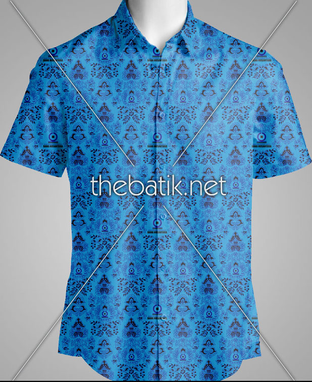 Detail Motif Batik Biru Muda Nomer 14