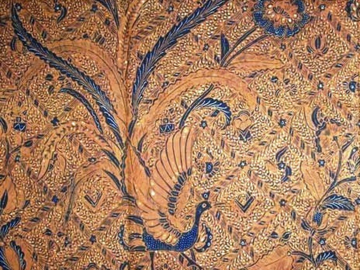Detail Motif Batik Bunga Dan Kupu Kupu Berasal Dari Nomer 41