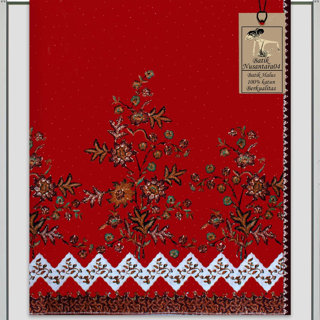 Detail Motif Batik Bunga Mawar Nomer 19