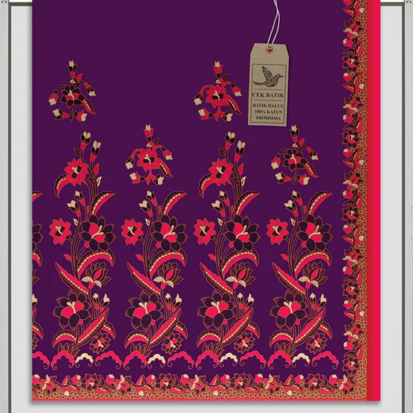 Detail Motif Batik Bunga Mawar Nomer 39