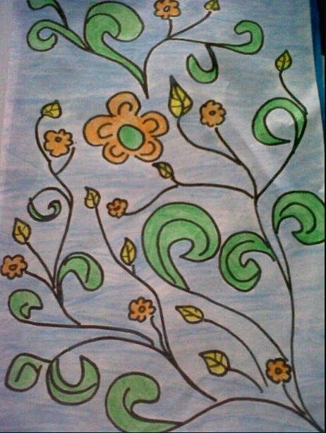 Detail Motif Batik Bunga Mudah Nomer 15