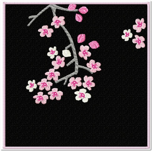 Detail Motif Batik Bunga Sakura Nomer 16