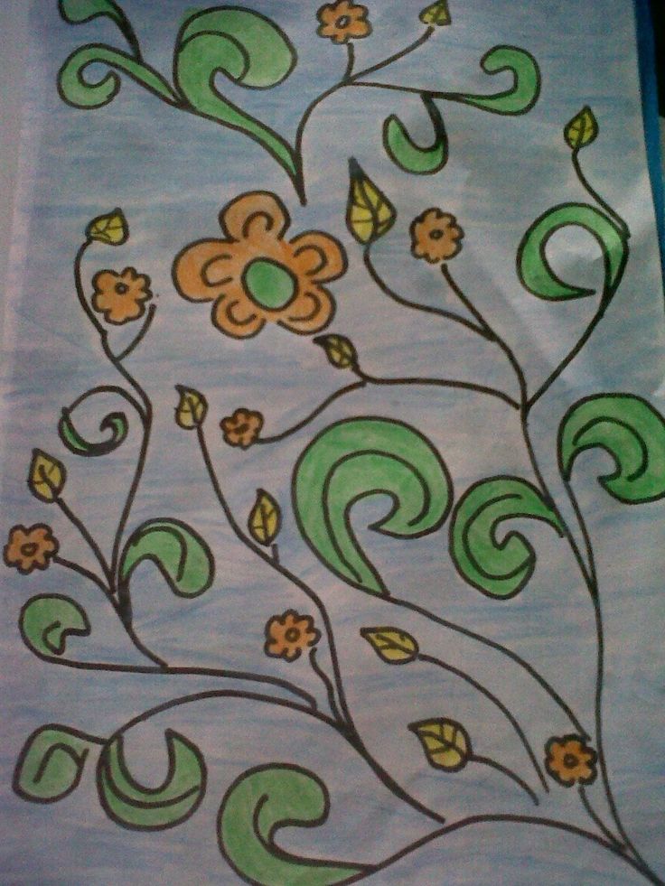Detail Motif Batik Bunga Sederhana Nomer 21