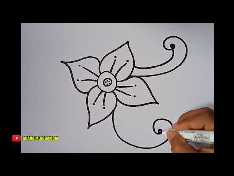 Detail Motif Batik Bunga Sederhana Dan Mudah Digambar Nomer 9