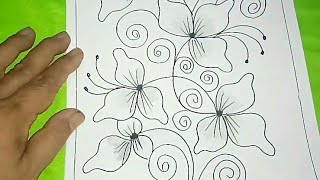 Detail Motif Batik Bunga Simple Nomer 15