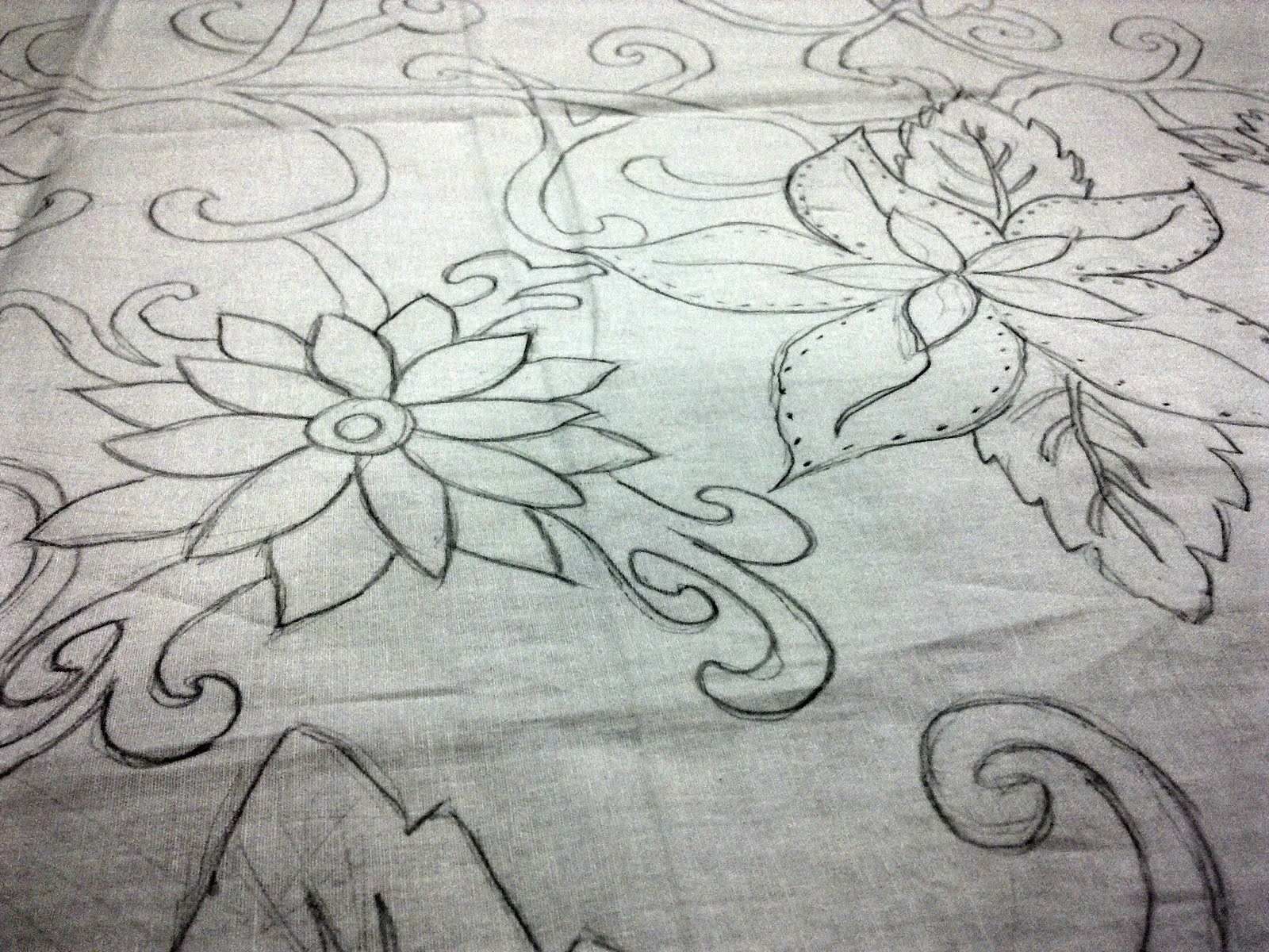 Detail Motif Batik Bunga Simple Nomer 22