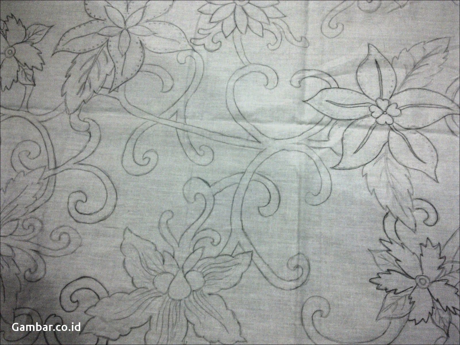 Detail Motif Batik Bunga Simple Nomer 36