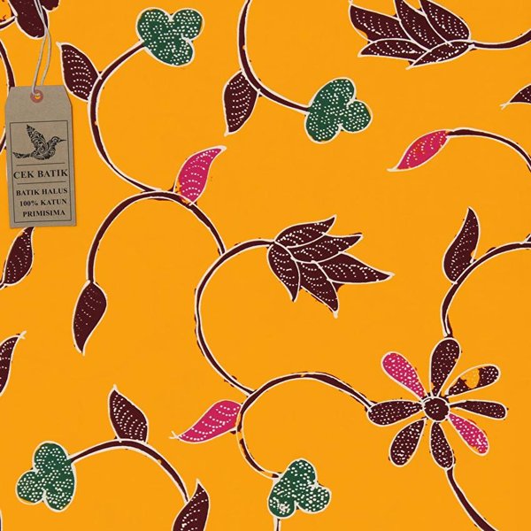 Detail Motif Batik Bunga Simple Nomer 39