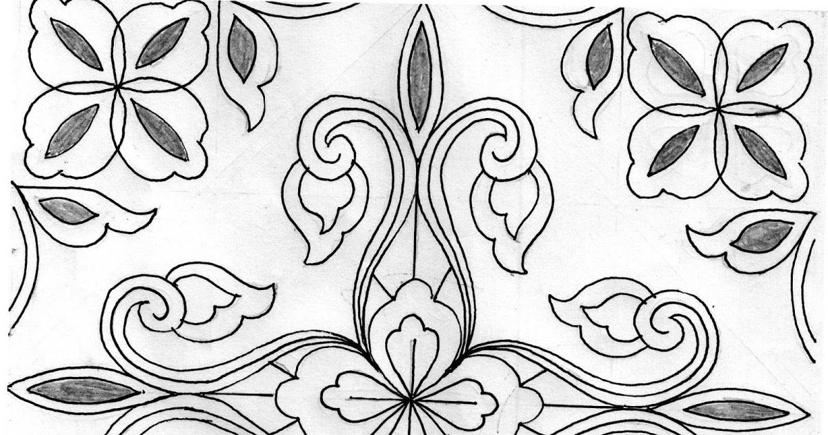 Detail Motif Batik Bunga Simple Nomer 48