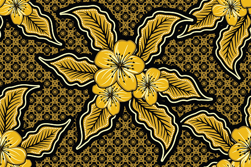 Detail Motif Batik Bunga Tulip Nomer 31