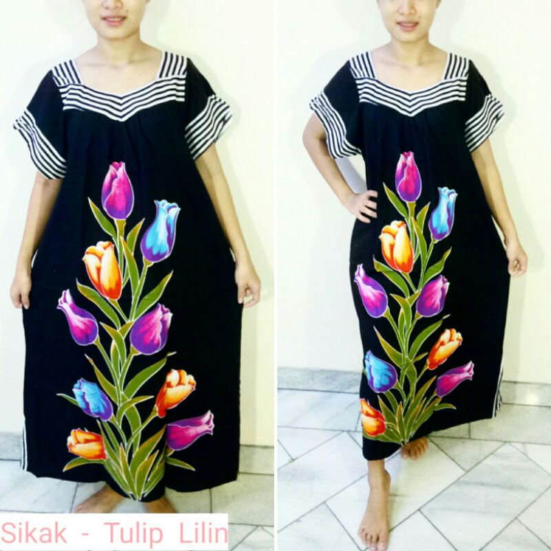 Detail Motif Batik Bunga Tulip Nomer 53