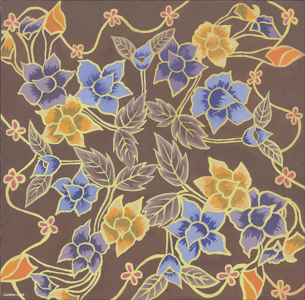 Detail Motif Batik Bunga Yang Mudah Nomer 32