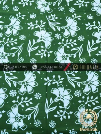 Detail Motif Batik Hijau Nomer 25