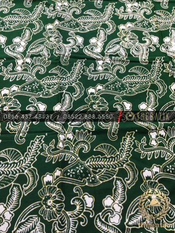 Detail Motif Batik Hijau Nomer 8