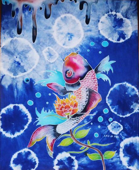 Detail Motif Batik Ikan Koi Nomer 24