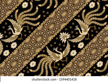 Detail Motif Batik Jogja Vector Nomer 35