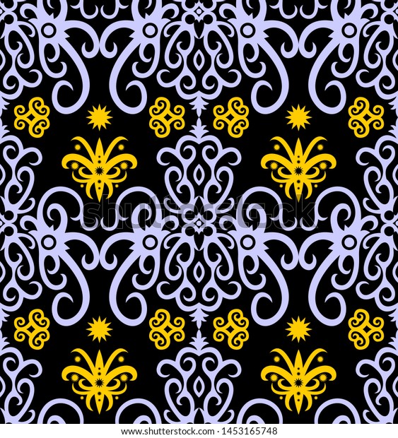 Detail Motif Batik Kalimantan Vector Nomer 40