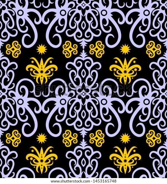 Detail Motif Batik Kalimantan Vector Nomer 40