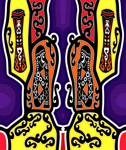 Detail Motif Batik Pgri Vector Nomer 28